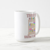 Mug Amusant Comment je roule livre lecteur de panier C (Devant droit)