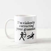 Mug Amusant Correction Silencieuse De Votre Tache De G (Gauche)