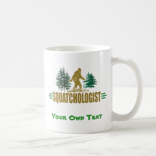 Mug Amusant coup de couteau, chasseur de sasquatch (Droite)