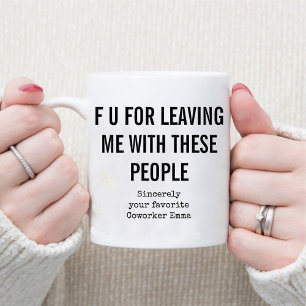 Mug Amusant Coworker S'Éloigner / Café Humour De Burea