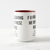 Mug Amusant Coworker S'Éloigner / Café Humour De Burea (Centre)