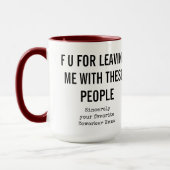 Mug Amusant Coworker S'Éloigner / Café Humour De Burea (Gauche)