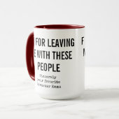 Mug Amusant Coworker S'Éloigner / Café Humour De Burea (Devant gauche)