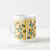 Mug Amusant crabe de mer poisson  (Devant gauche)