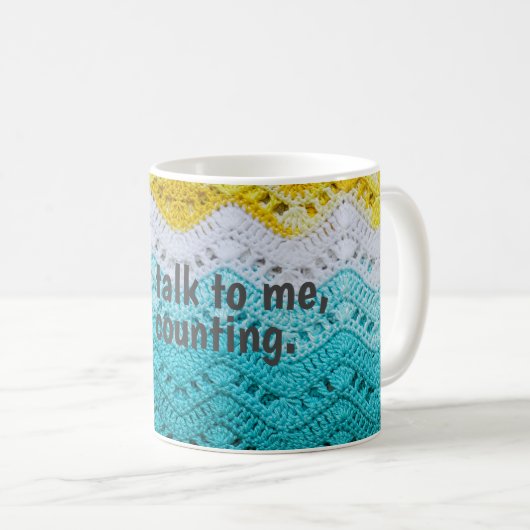 Mug Amusant Crochet Design (Devant droit)