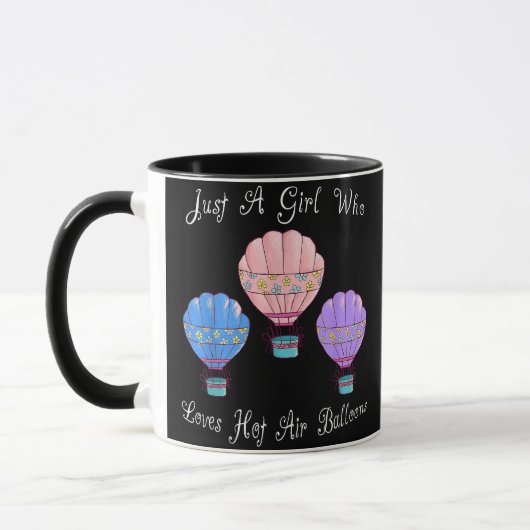Mug Amusant Cute Hot Air Balloon (Gauche)