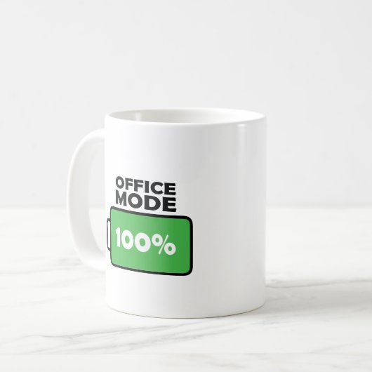 Mug Amusant Design Office Mode Plein Charge Louveur de (Devant gauche)
