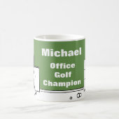 Mug Amusant design pour le golfeur. Golfeur de bureau (Centre)