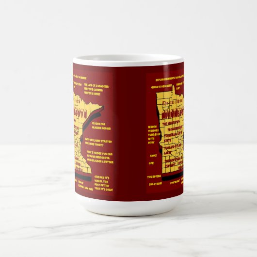 Mug Amusant design Wisconsin (Centre)