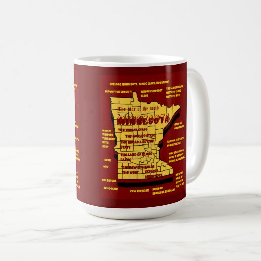 Mug Amusant design Wisconsin (Devant droit)