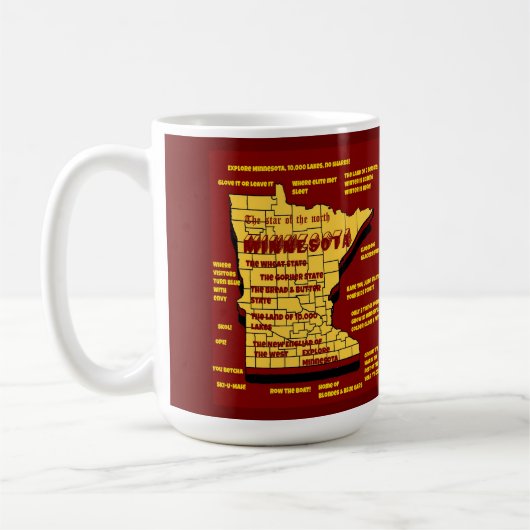 Mug Amusant design Wisconsin (Gauche)