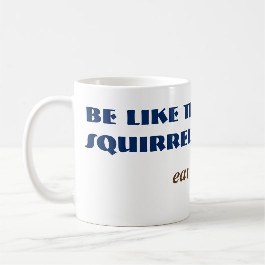Mug Amusant Écureuil du panier Bois Animaux Comédie (Gauche)