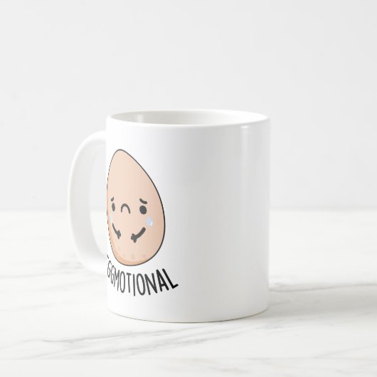 Mug Amusant émotionnel jeu d'oeufs (Devant gauche)