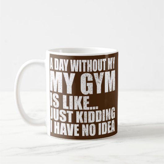 Mug Amusant Entraînement Gymnase Hommes Femmes poids L (Gauche)