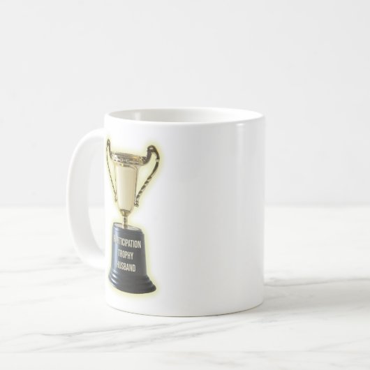 Mug Amusant époux du trophée de participation (Devant gauche)