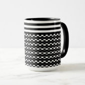 Mug Amusant et joli noir et blanc (Devant droit)