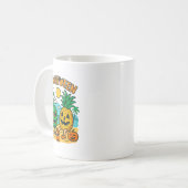 Mug Amusant Été Entre Cute Watermelon Et Pineappa Bea (Devant gauche)