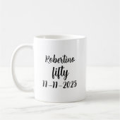 Mug Amusant Faites-vous sentir jeune 50e anniversaire (Gauche)