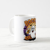 Mug Amusant Fantôme "Boosch" Halloween Design (Devant gauche)