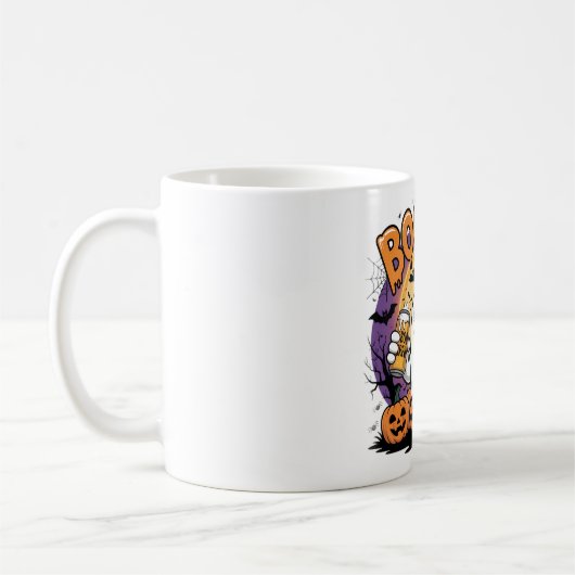 Mug Amusant Fantôme "Boosch" Halloween Design (Gauche)