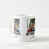 Mug Amusant Favori Maman enfant (Devant gauche)