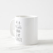 Mug Amusant Favori Mug, cadeau de Noël pour maman, (Devant gauche)