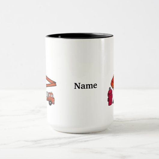 Mug Amusant Feu De Feu Customise-Le ! (Centre)
