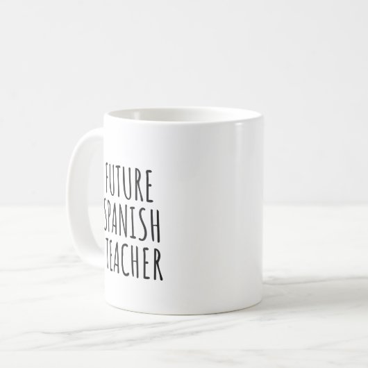 Mug Amusant futur professeur d'espagnol (Devant gauche)