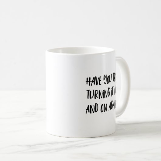 Mug Amusant geek informatique (Devant droit)