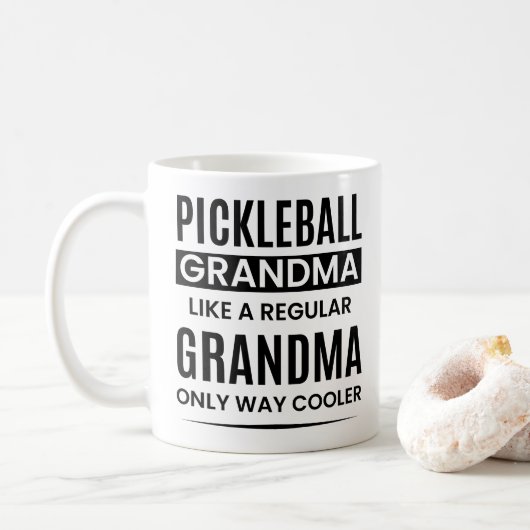 Mug Amusant Grand-Mère De Pickleball Comme Un Grand-Mè (Avec donut)