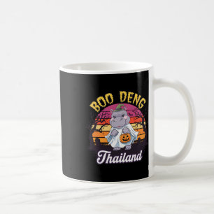 Mug Amusant Halloween Moo Deng Hippo Baby