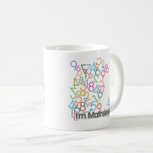 Mug Amusant Im Mathslexique Design (Devant droit)