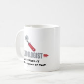 Mug Amusant, j'aime la pizza (Devant gauche)
