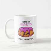 Mug Amusant J'aime les gros pains et je ne peux pas me (Gauche)