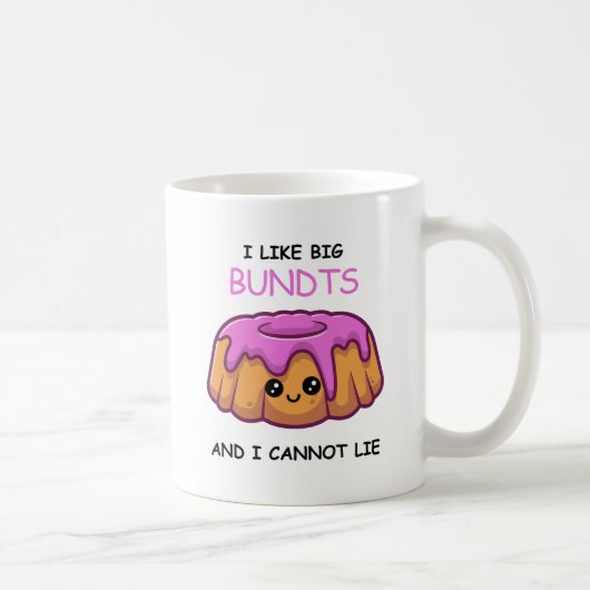 Mug Amusant J'aime les gros pains et je ne peux pas me (Droite)