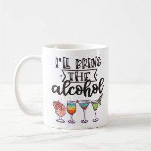 Mug Amusant je vais apporter l'alcool cocktails coloré