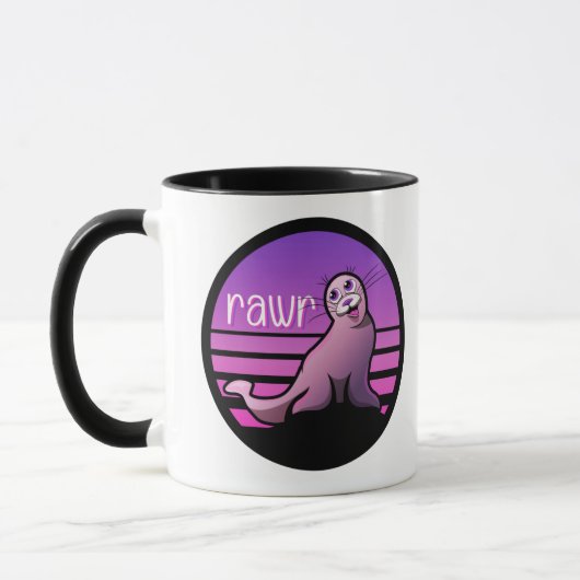 Mug Amusant jeu d'animaux de phoques de mer (Gauche)