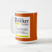 Mug Amusant Joueur de Hockey Prescription (Devant gauche)