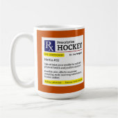 Mug Amusant Joueur de Hockey Prescription (Gauche)