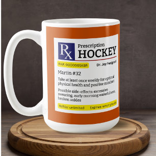 Mug Amusant Joueur de Hockey Prescription