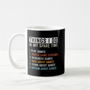 Mug Amusant Joueur Que Je Fais Dans Mon Jeu De Temps L