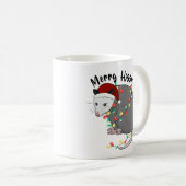 Mug Amusant Joyeux Hissmas Opossum (Devant droit)