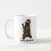 Mug Amusant Joyeux Ours de Noël (Gauche)