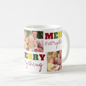 Mug Amusant Joyeux Tout 3 Fêtes de Noël Photo (Devant droit)