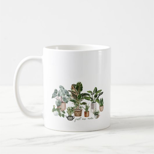 Mug Amusant Juste Un Plante De Plus Pour Plante Lover (Gauche)