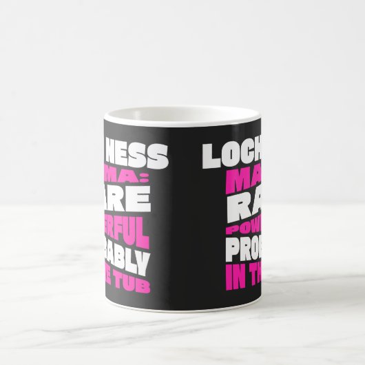 Mug Amusant Loch Ness Mama, Script, Cadeau mignon pour (Centre)