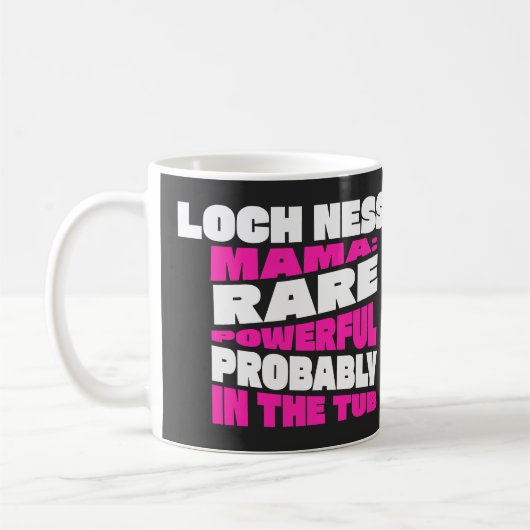 Mug Amusant Loch Ness Mama, Script, Cadeau mignon pour (Gauche)