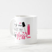 Mug Amusant maquillage Artiste Lip Gloss Cosmetologue  (Devant gauche)