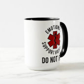 Mug Amusant Mariage Soutien émotionnel Mari Humour mar (Devant droit)