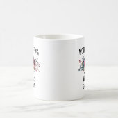 Mug Amusant Ménage, Floral Nouveau Propriétaire (Centre)